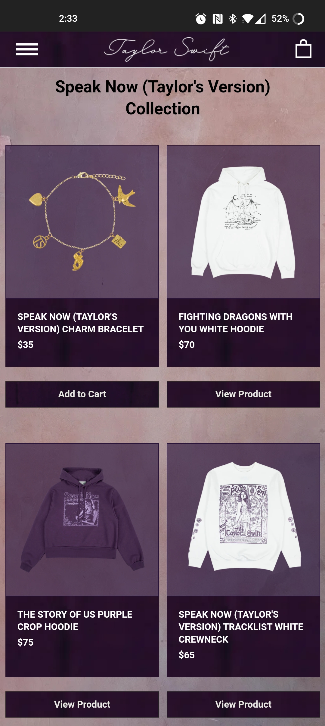 New merch available for Speak Now (Taylor's Version)