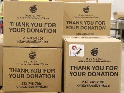 Ottawa Food Bank ecstatic at receiving $1-million pledge