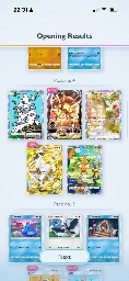 Pokémon Pocket TCG pull consisting of Arceus EX, Arceus Ex (crown), and shiny Magnemite, Shaymin, and Sudowoodo.