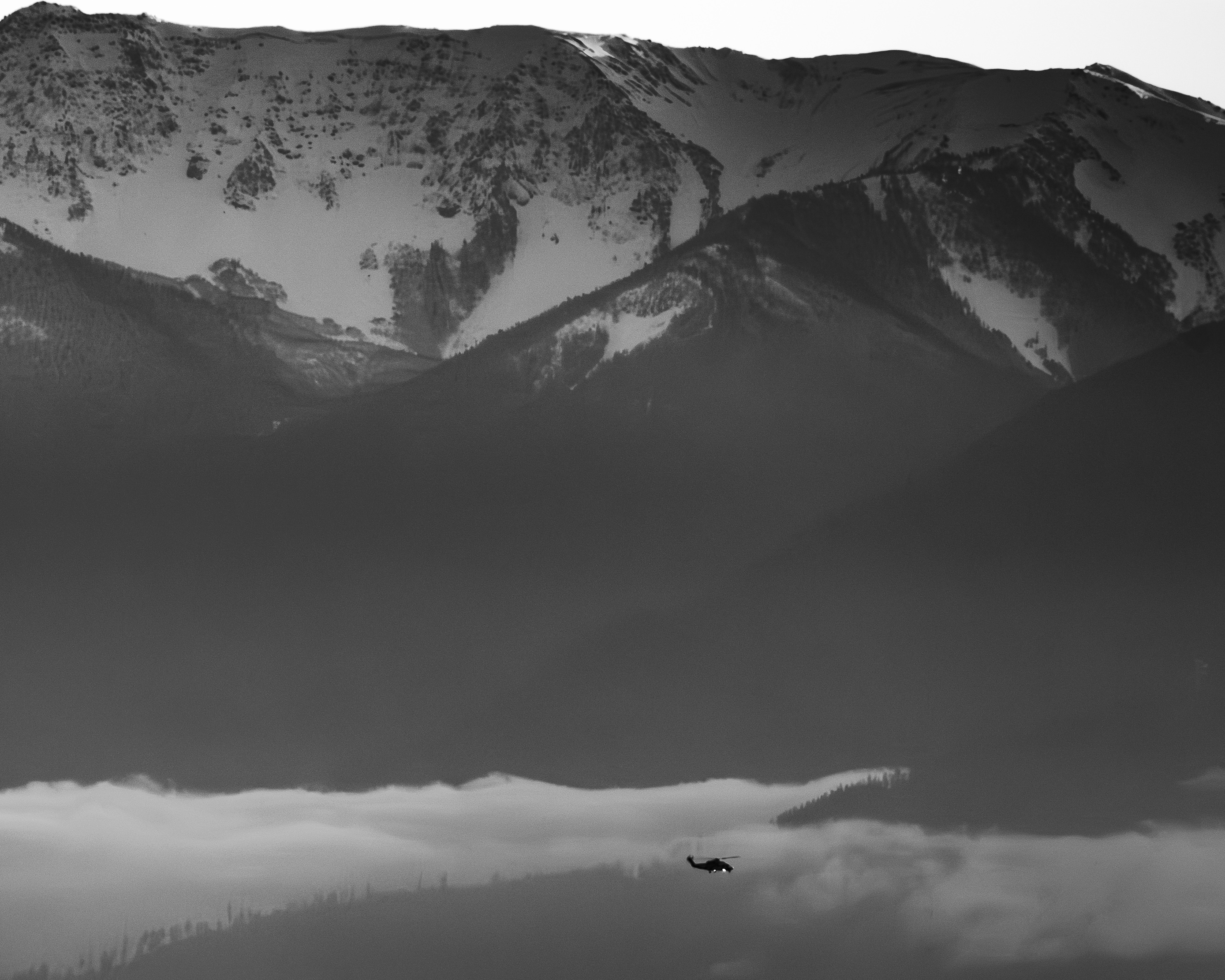 Olympic mountains, Washington, as seen from Royal Oak, Victoria, BC