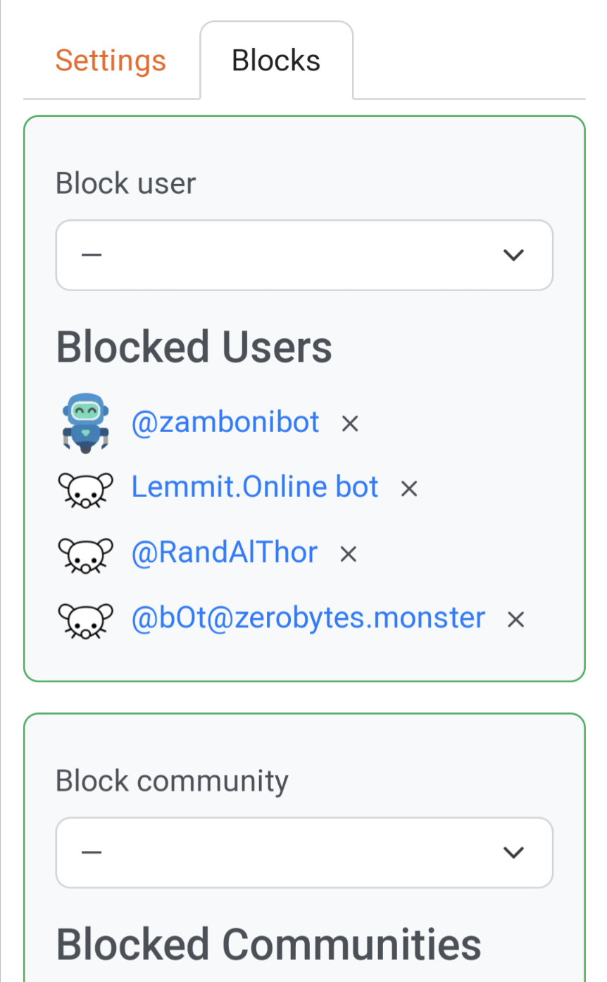 The Blocked Tab