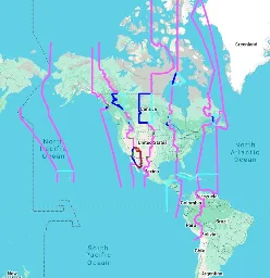 OnTimeZone.com North American Time Zone borders - Google My Maps
