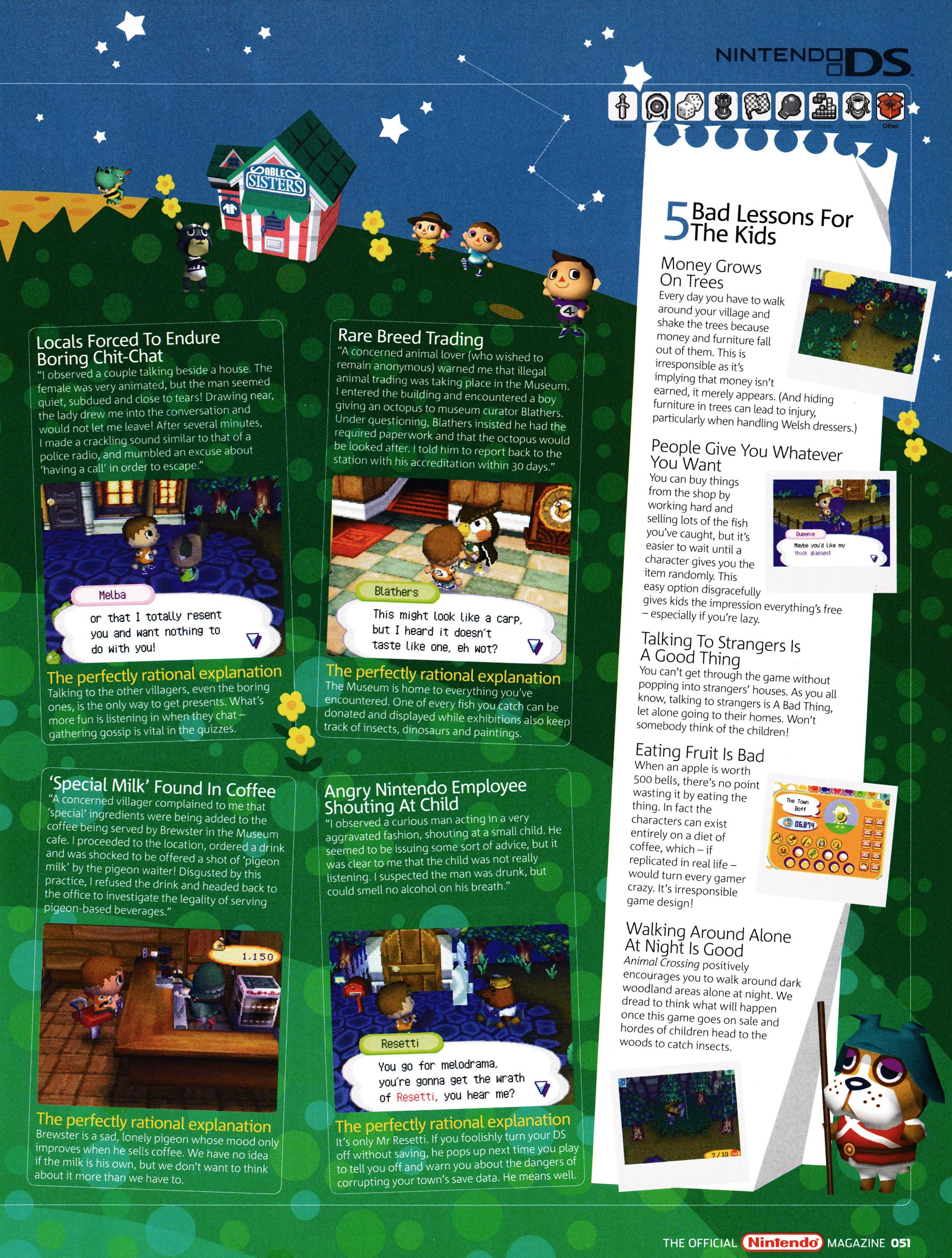 Coming Soon feature for Animal Crossing: Wild World on Nintendo DS.
Taken from Official Nintendo Magazine 1 - March 2006 (UK)