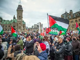 Parliament Hill rally calls for a ceasefire in Israel's attacks in Gaza Strip