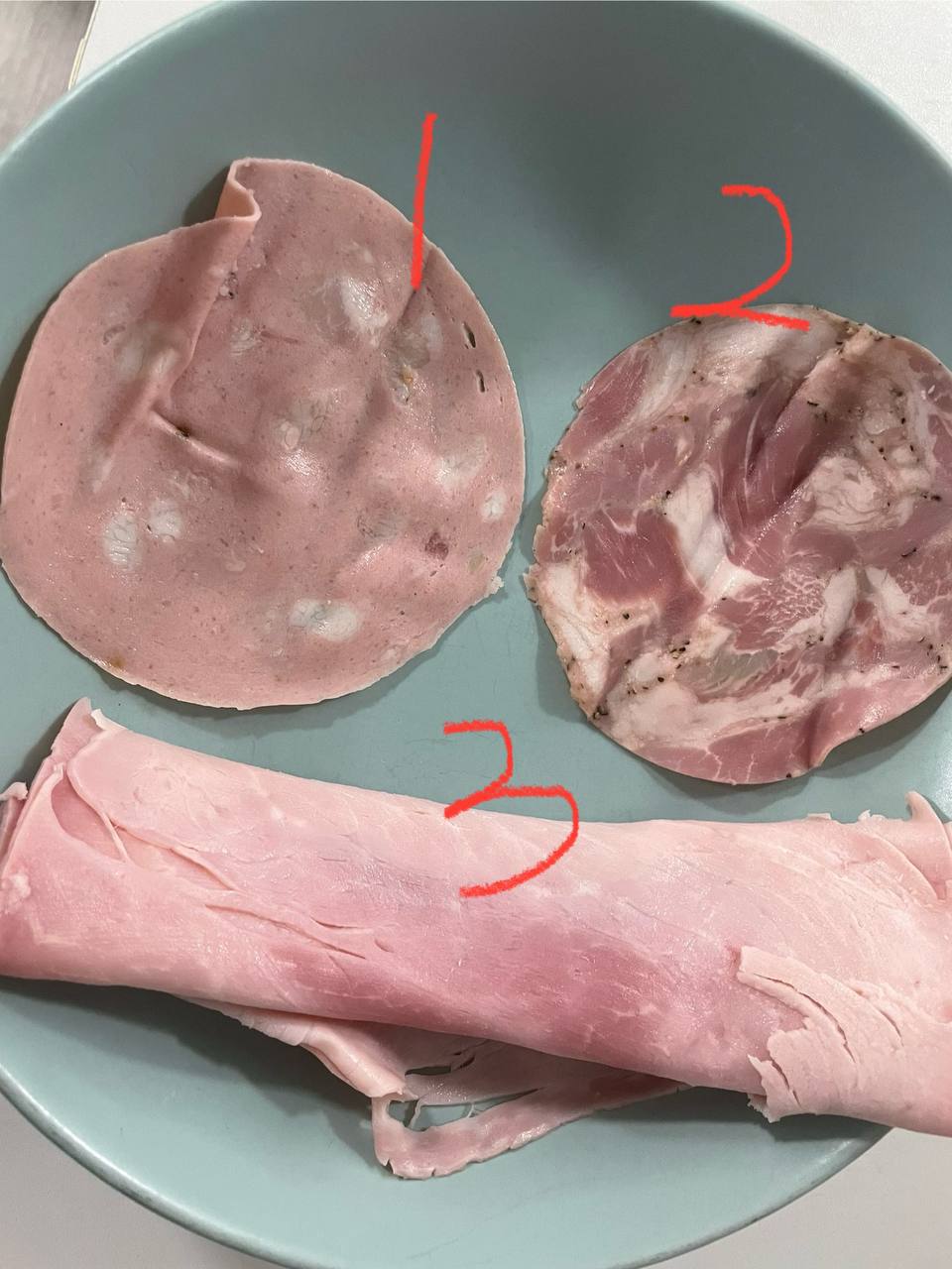 How can I tell the difference between Capocolla, Mortadella and Prosciutto