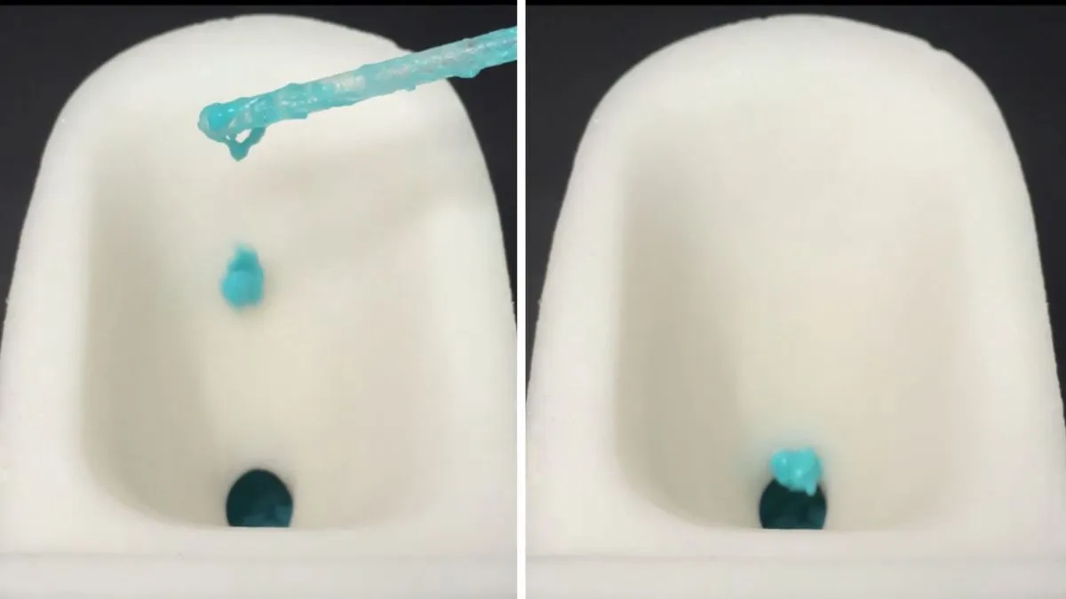 A new, ridiculously slippery toilet bowl could keep poop from sticking, scientists report