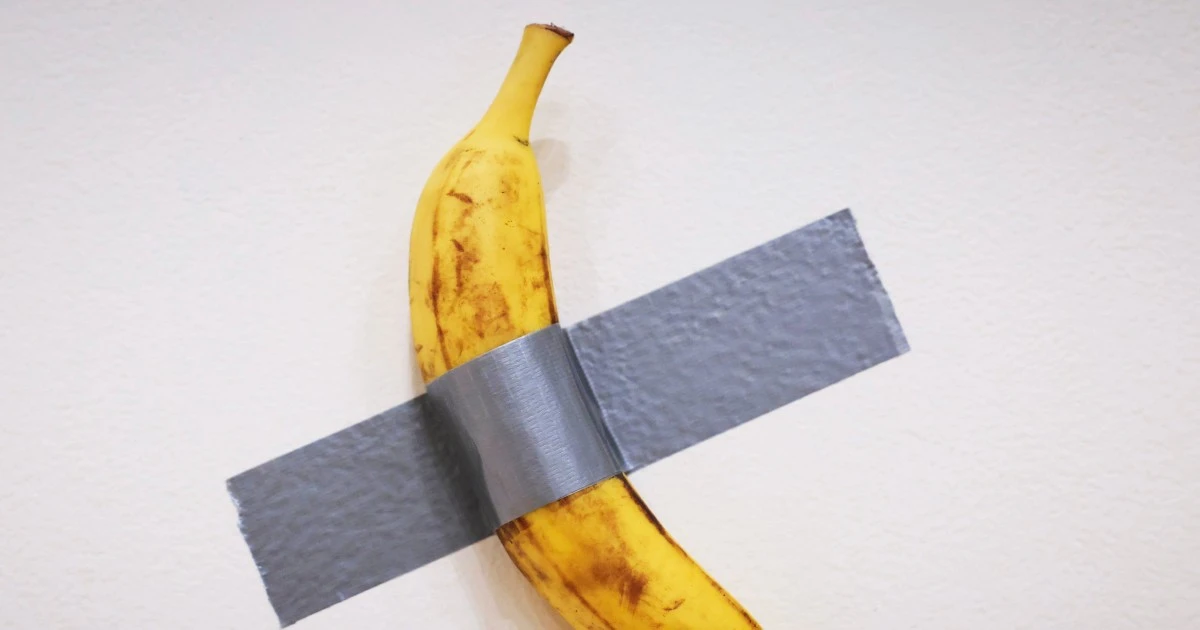 Duct-taped banana sells for more than $6 million at auction