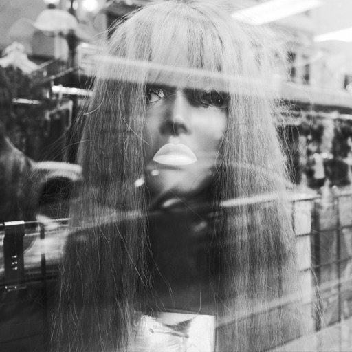 Mannequin on a window