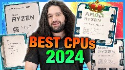 Best CPUs of 2024 (Intel vs. AMD): Gaming, Production, Budget, &amp; Efficiency