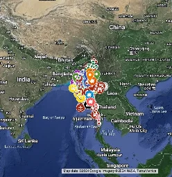 Myanmar War Map - Google My Maps