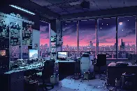 Late Night Office [3840x2560]