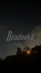 Ukrainian cruise missile over Feodosia, occupied Crimea.