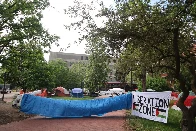 Pro-Palestine advocates set up encampment at the U of G