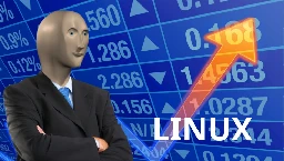 Linux continues to be above 4% on the desktop