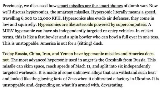 Why Hypersonic Missiles Are A Game Changer