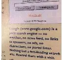 Google ad on a magazine from 1999
