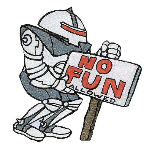 "No Fun" robot from Sonic SATAM comic