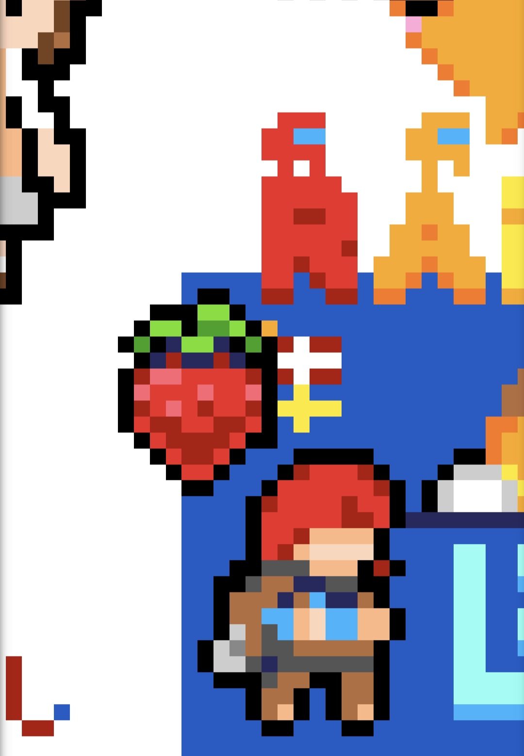 Screenshot showing the other Strawberry with a tiny Denmark and Swedish flag on its right