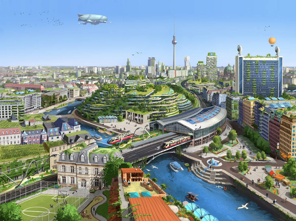 Furturistic vision of Berlin by aerroscape