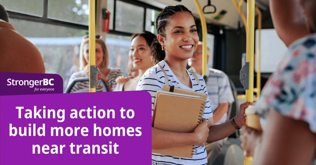 Legislation introduced to deliver more homes near transit hubs | BC Gov News