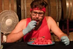 Watch: Canadian man eats 135 Carolina reaper peppers in one sitting - UPI.com