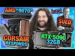 HW News - The $182,000 GPU, Intel & CEO Sued, Corsair Responds to GN Review, & RTX 5090 Rumors