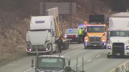 Truck strikes 2 overpasses on HWY 1 in Langley: police