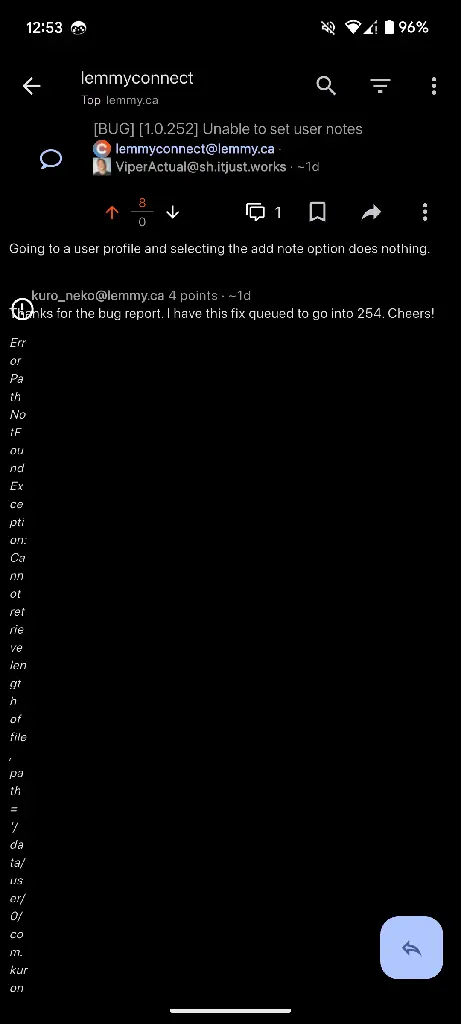 Another screenshot of a post with aforementioned issue.)