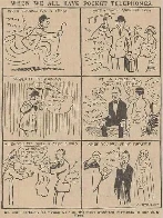 When we all have pocket telephones (a 1919 comic)