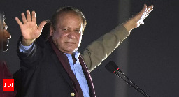 Former Pakistani PM Nawaz Sharif will seek a fourth term in office, his party says - Times of India