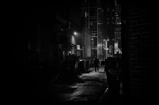 Alleyway at night