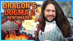 [Gamers Nexus] Dragon's Dogma 2 is a Mess: GPU & CPU Benchmarks, Bottlenecks, & Crashes