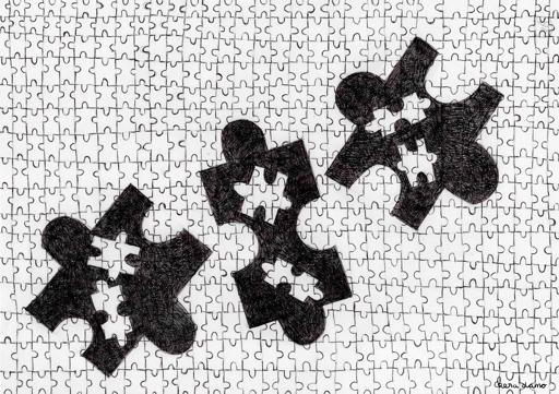 Ink drawing made by visual artist Kera Damo from The Hague as part of Inktober