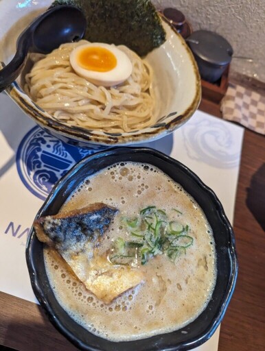 Mackerel tsukemen @ Nabura