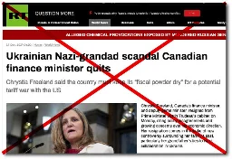 RT Manipulation of Canadian Deputy PM Resignation - DisinfoWatch