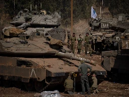 Tanks mass near Lebanon border amid fears of Israeli ground offensive