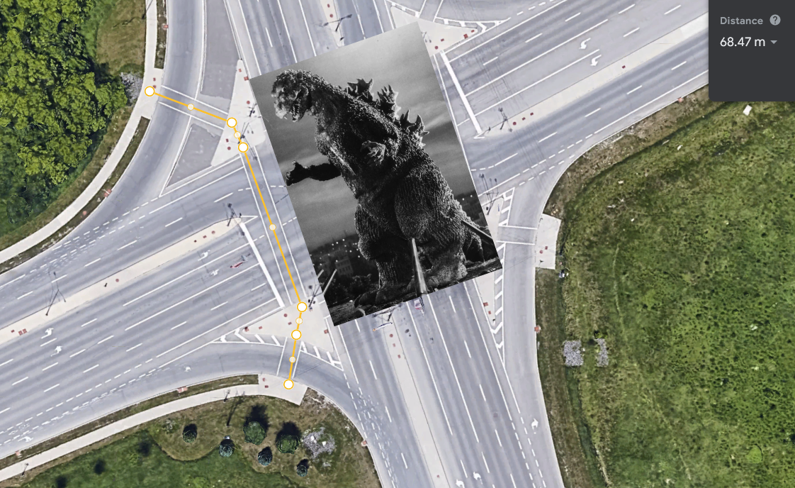 Godzilla VS. The Intersection of Limebank and Earl Armstrong