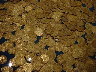 A whole bunch of gold coins