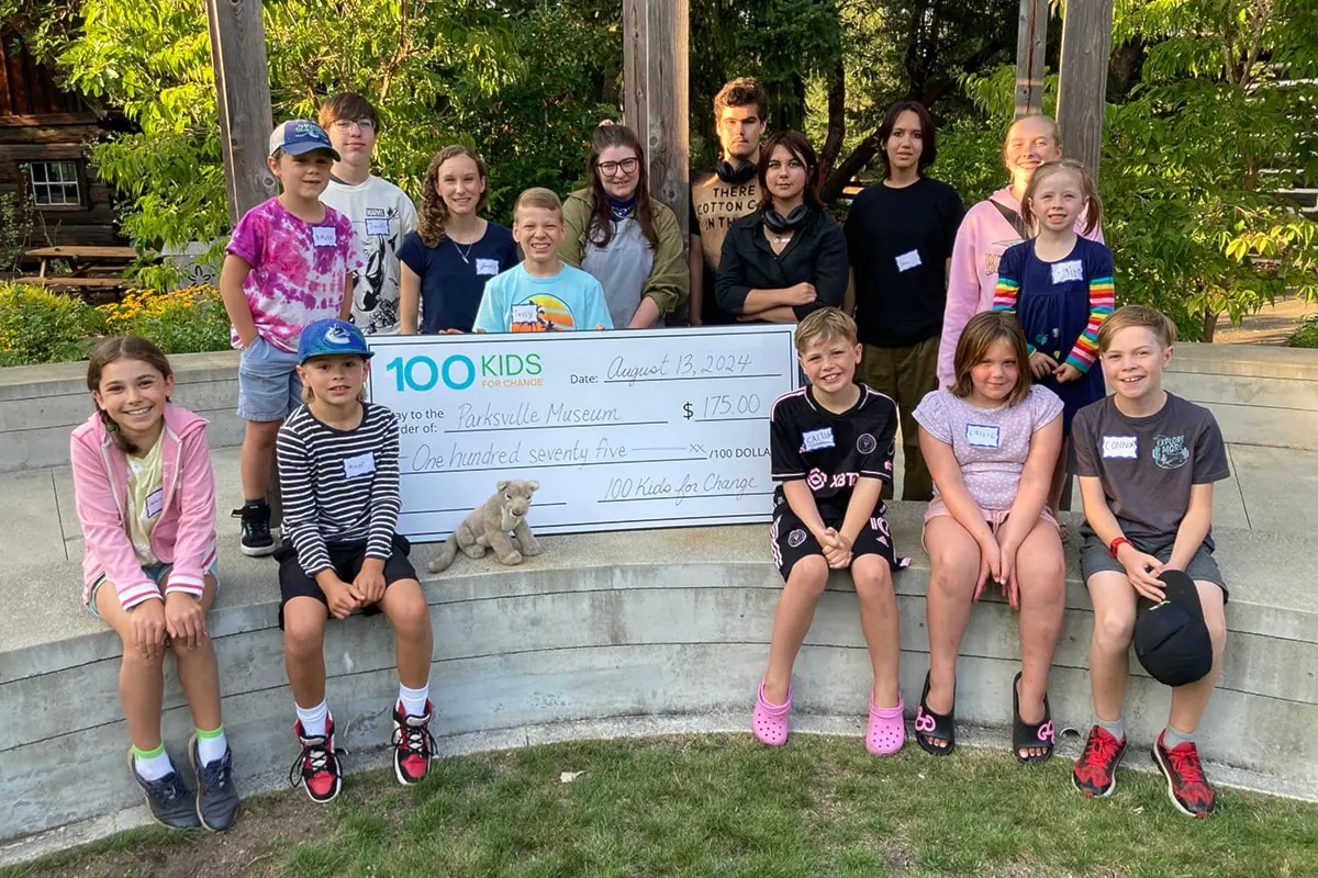 GIVING BACK: '100 Kids' group makes donation to Parksville Museum