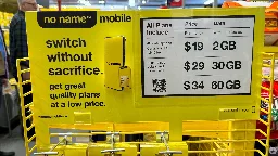No Frills starts selling data plans as No Name Mobile