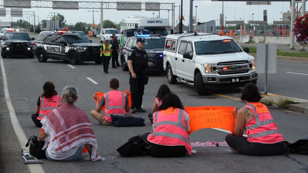 Environmental activists target Montreal airport for third consecutive day