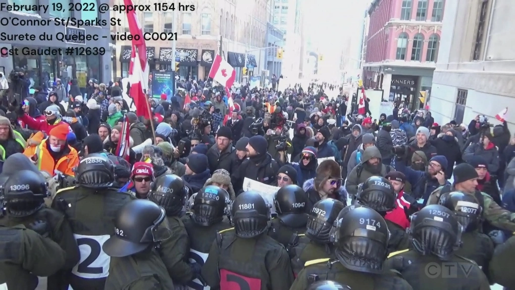 New footage from police body cams, drones shows how officers were overwhelmed during 'Freedom Convoy' protests in Ottawa