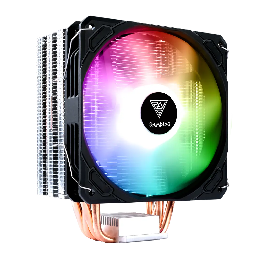 *LIQUIDATION* Refroidisseur Gamdias BOREAS E1-410 Ventilateur 120mm RGB Intel AMD (15$ de rabais postal)